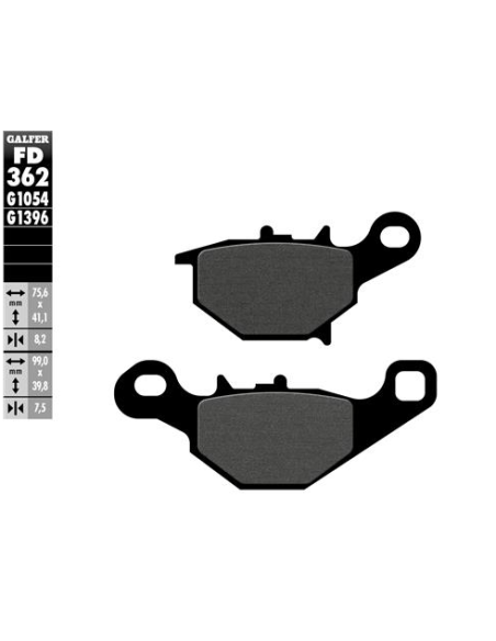 pastillas de freno moto galfer semi metal fd362g10