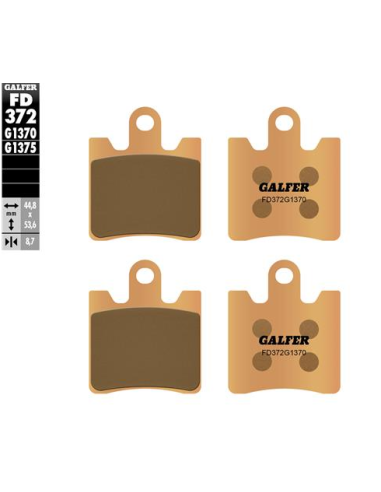 pastillas de freno moto galfer sinter street fd372