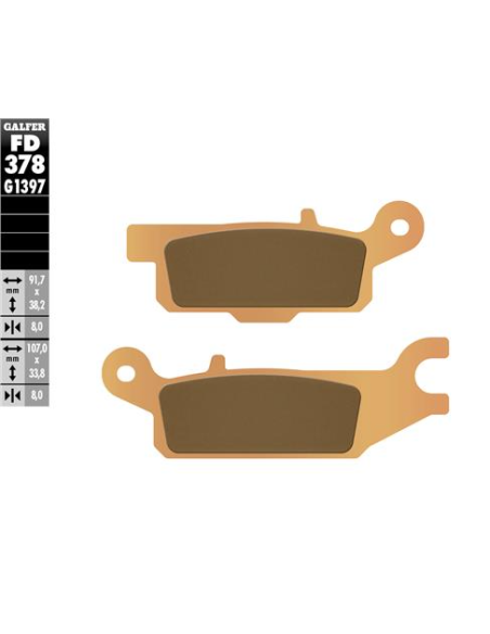 pastillas de freno moto galfer sinter quad fd378g1