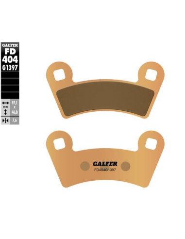 pastillas de freno moto galfer sinter quad fd404g1