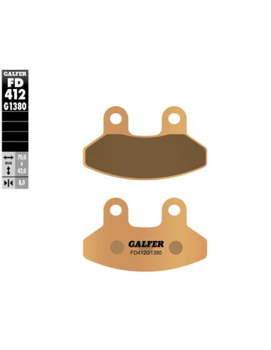 pastillas de freno moto galfer scooter fd412g1380