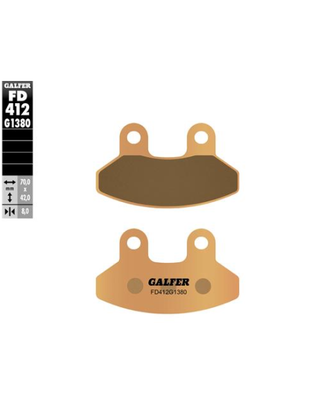 pastillas de freno moto galfer scooter fd412g1380