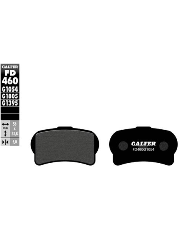 pastillas de freno moto galfer trial top fd460g180