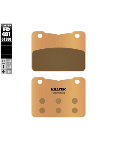 pastillas de freno moto galfer scooter fd481g1380