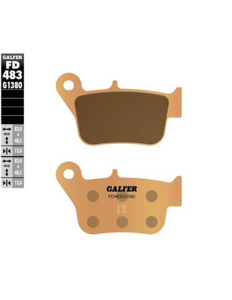 pastillas de freno moto galfer scooter fd483g1380