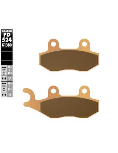 pastillas de freno moto galfer scooter fd524g1380