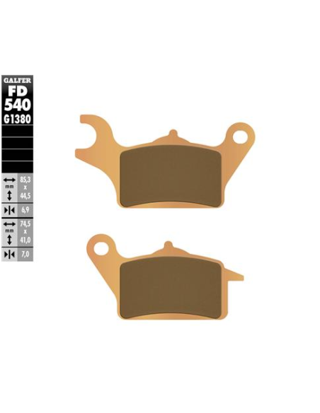 pastillas de freno moto galfer scooter fd540g1380