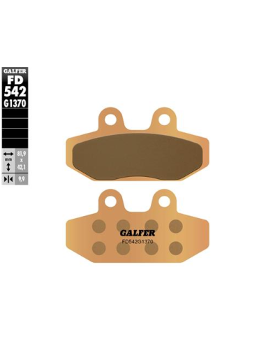 pastillas de freno moto galfer sinter street fd542