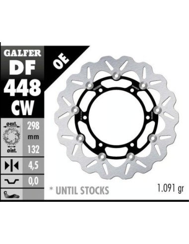 kit freno delantero oversize galfer kg4742fs yamaha t max 500 2008 wave 320 mm basic