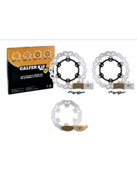 kit freno oversize galfer kg4743fs yamaha t max 500 2008 wave 320 mm delantero trasero