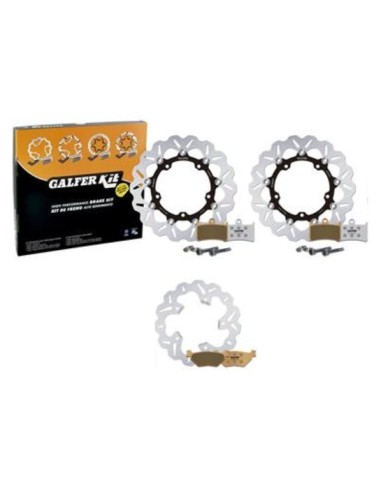 kit freno oversize galfer kg4953fs yamaha t max 530 2014 delantero 320 mm trasero wav