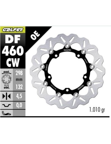 kit freno oversize galfer kg495bfs yamaha t max 530 2015 2020 560 2020 2024 298 mm d