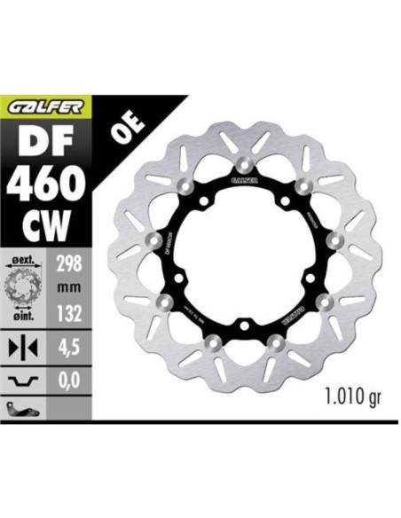 kit freno delantero oversize galfer kg495cfs yamaha t max 530 560 wave 298 mm