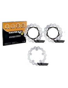 kit freno delantero trasero galfer kg8163f bmw c 600 sport c 650 discos wave