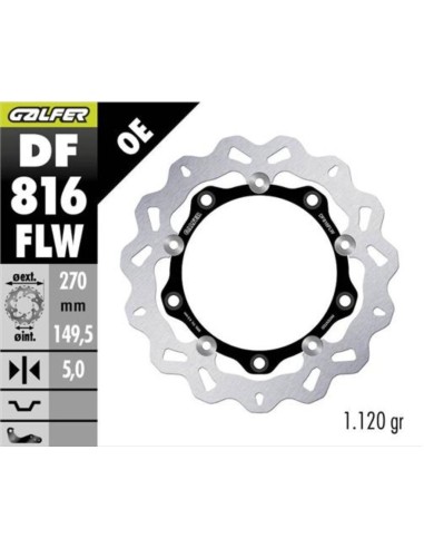 kit freno delantero trasero galfer kg8163f bmw c 600 sport c 650 discos wave