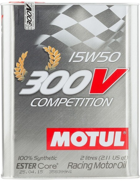 aceite de motor motul 300v competition 15w50 104244 competicion 2l