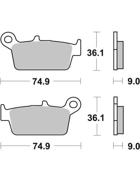pastillas de freno moto brembo genuinas 07011