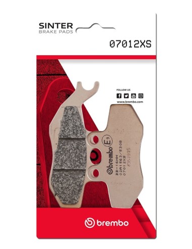 pastillas de freno moto brembo sinterizadas 07012xs