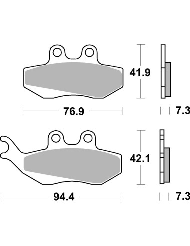 pastillas de freno moto brembo sinterizadas 07012xs