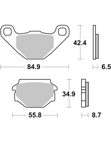 pastillas de freno moto brembo genuinas 07015