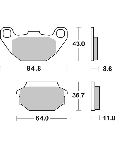 pastillas de freno moto brembo sinterizadas 07022xs