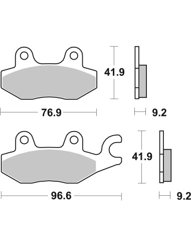 pastillas de freno moto brembo genuinas 07033