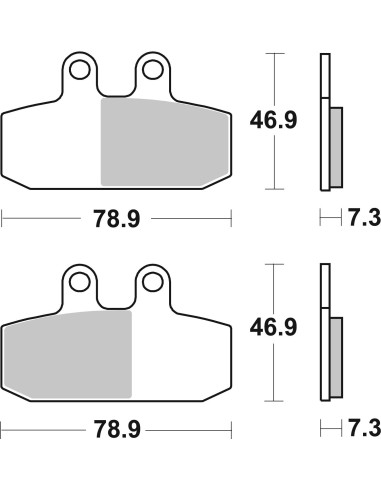 pastillas de freno moto brembo sinterizadas 07057xs