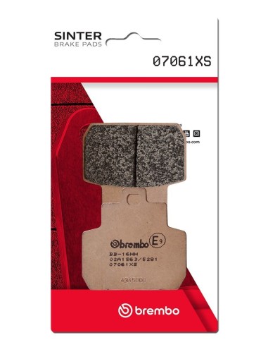 pastillas de freno moto brembo sinterizadas 07061xs
