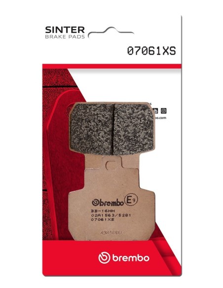 pastillas de freno moto brembo sinterizadas 07061xs