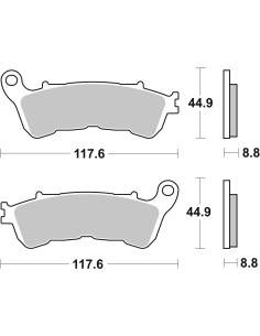 pastillas de freno moto brembo genuinas 07063 2