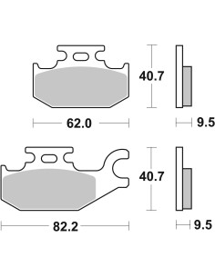 pastillas de freno moto brembo genuinas 07070 2