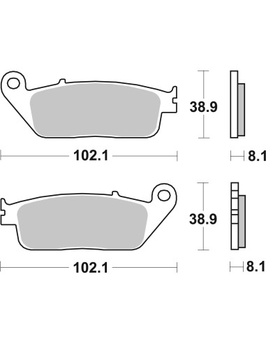 pastillas de freno moto brembo genuinas 07074