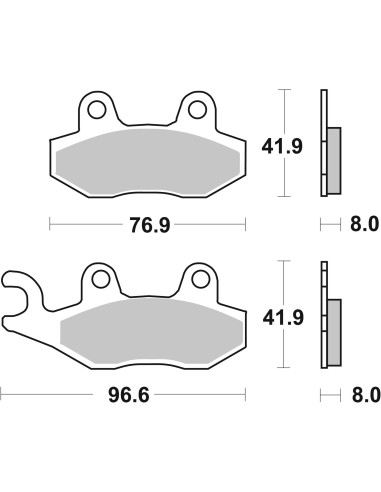 pastillas de freno moto brembo sinterizadas 07076xs