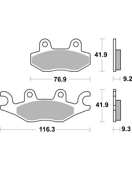 pastillas de freno moto brembo genuinas 07095