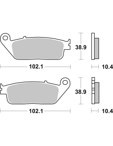 pastillas de freno moto brembo sinterizadas 07096xs