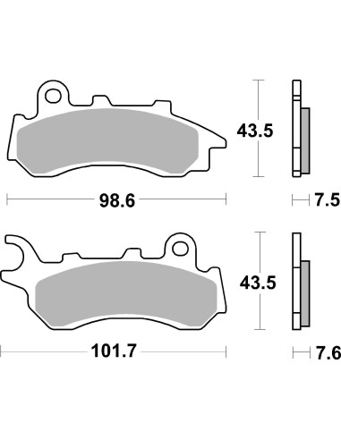 pastillas de freno moto brembo sinterizadas 07118xs