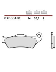 pastillas de freno moto brembo genuinas 07bb0430
