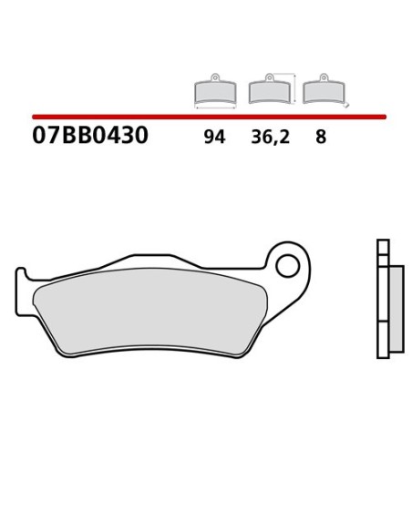 pastillas de freno moto brembo genuinas 07bb0430
