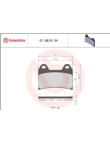 pastillas de freno moto brembo sinterizadas 07bb19sa