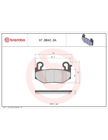 pastillas de freno moto brembo sinterizadas 07bb24sa