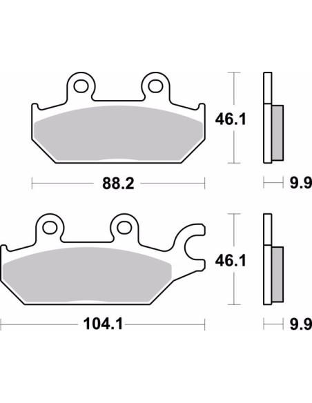 pastillas de freno moto brembo sinterizadas 07gr97sd