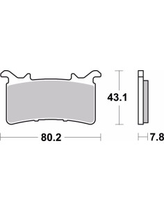 pastillas de freno moto brembo sinterizadas 07gr99sa 2