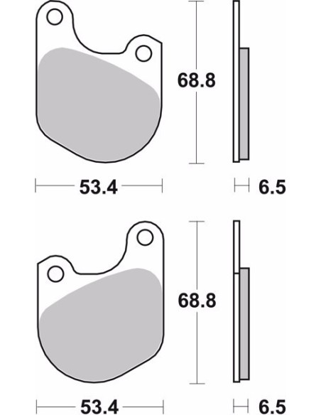 pastillas de freno moto brembo genuinas 07hd0202