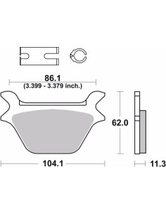 pastillas de freno moto brembo genuinas 07hd1011 2
