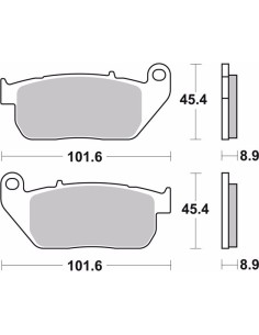pastillas de freno moto brembo sinterizadas 07hd13sa 2