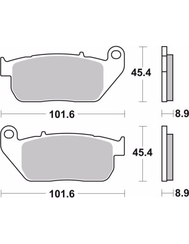 pastillas de freno moto brembo sinterizadas 07hd13sa