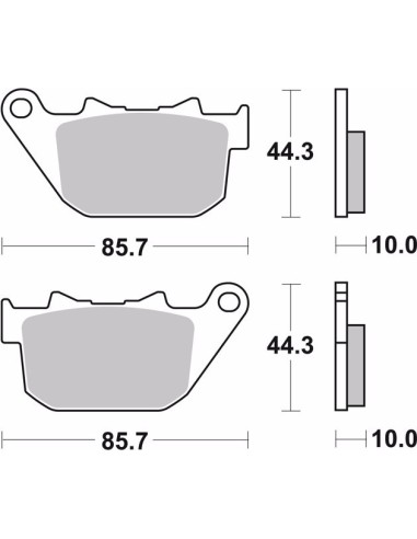 pastillas de freno moto brembo sinterizadas 07hd14sp
