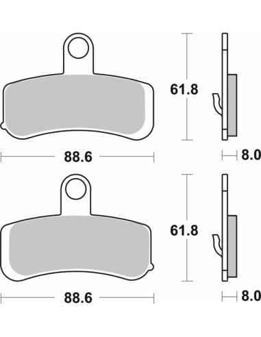 pastillas de freno moto brembo sinterizadas 07hd15sa