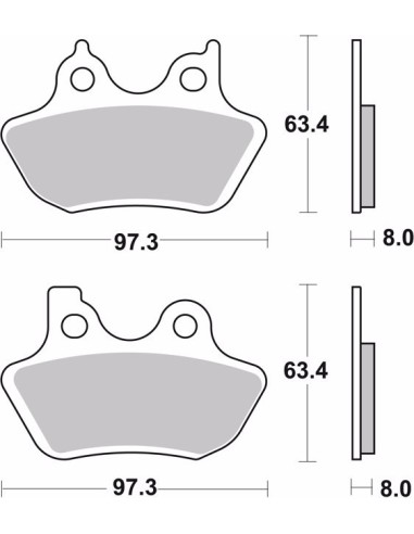pastillas de freno moto brembo sinterizadas 07hd16sa