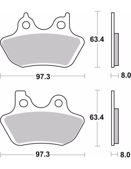 pastillas de freno moto brembo sinterizadas 07hd16sa